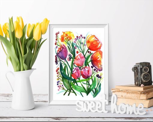 Tulip Bouquet Art